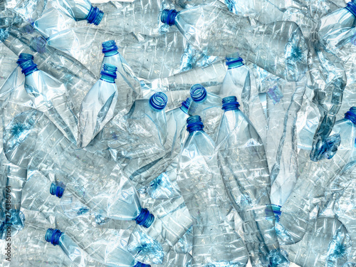 Fotomural Pile of used empty PET bottles