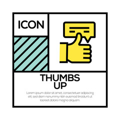 Poster - THUMBS UP ICON CONCEPT