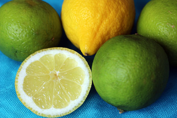 Wall Mural - A Group of Lemons and Limes