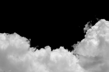 Wall Mural - clouds over black background .abstract drak.