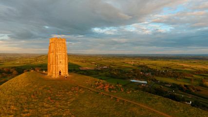 Wall Mural - Glastonbury Tor Monument, England, UK