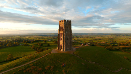 Wall Mural - Glastonbury Tor Monument, England, UK