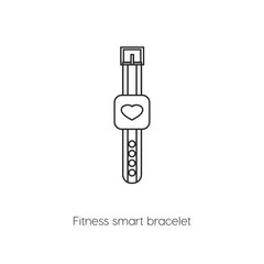 Poster - fitness smart watch icon vector symbol sign
