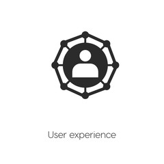Aufkleber - user experience icon vector symbol sign