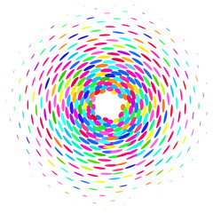 Naklejka wzór spirala fraktal sztuka tekstura