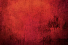 Detail Of Old Distessed Red Wall, Grungy Background Or Texture