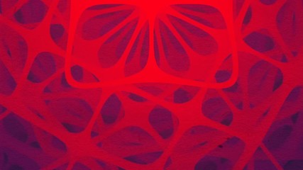 Leinwandbilder - Futuristic composition of rotation rounded shapes. Computer generated abstract animation with red colored forms. Modern covers design with geometric pattern. 3d rendering. HD resolution.