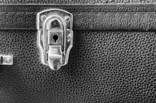 Old Key Hole And Leather Texture,Black And White Effect