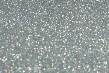 blur glitter, bokeh, defocused silber, grey  festive background,  texture. Xmas abstract background .