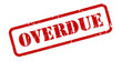 Overdue Rubber Stamp Vector