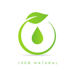 Sticker - Natural oil drop icon