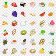 Bread icons set. Isometric style of 36 bread vector icons for web for any design