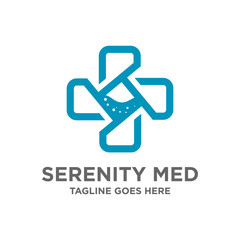 Wall Mural - symbol logo plus medical design