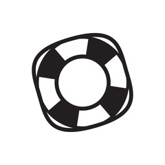 Wall Mural - lifebuoy vector icon