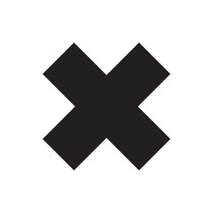 Wall Mural - delete cross vector icon