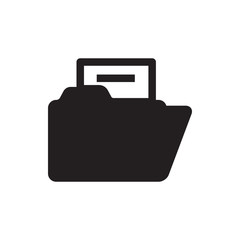 Wall Mural - folder vector icon