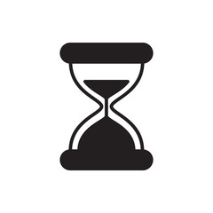 Wall Mural - sand clock vector icon
