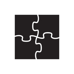 Wall Mural - puzzle vector icon