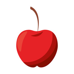 Poster - Apple fruit healthy food isolated symbol