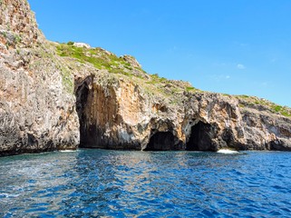 Wall Mural - Beautiful ionian coast of Italy. Natural landscape. Summer nature.