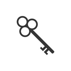 Poster - Key icon template black color editable. Key symbol Flat vector sign isolated on white background. Simple logo vector illustration for graphic and web design.