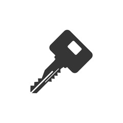 Poster - Key icon template black color editable. Key symbol Flat vector sign isolated on white background. Simple logo vector illustration for graphic and web design.