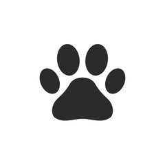 Poster - Paw Print icon template black color editable. Paw Print symbol Flat vector sign isolated on white background. Simple logo vector illustration for graphic and web design.