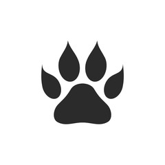 Poster - Paw Print icon template black color editable. Paw Print symbol Flat vector sign isolated on white background. Simple logo vector illustration for graphic and web design.