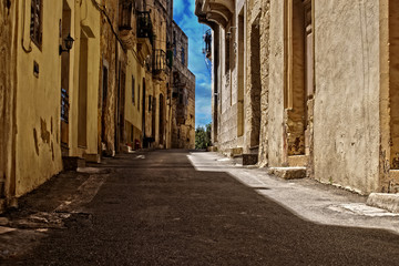 Wall Mural - Old Houses and Roads in Rabat, Malta