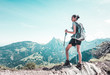 © XtravaganT - Female hiker trekking in alpine scenery