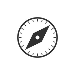 Poster - Compass icon template black color editable. Compass symbol Flat vector sign isolated on white background. Simple logo vector illustration for graphic and web design.