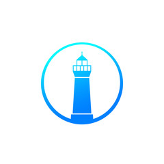 lighthouse vector icon on white