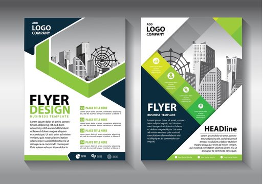 Brochure design, cover modern layout, annual report, poster, flyer in A4 with colorful triangles, geometric shapes for tech, science, market with light background