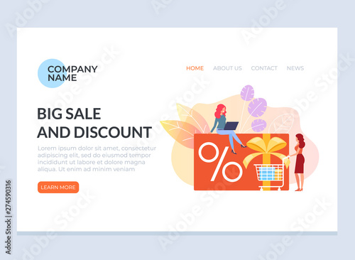 Woman Consumers Characters Making Purchases By Online Shop Store
