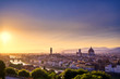 The sunset over Florence, capital of Italy’s Tuscany region.