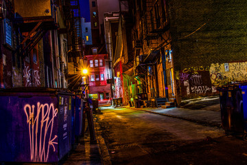 Naklejka na meble street at night