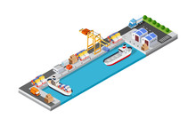 Port Cargo Ship Transport Logistics