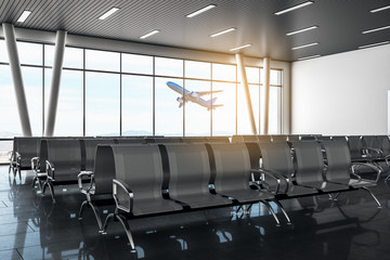 Poster - Contemporary airport lounge