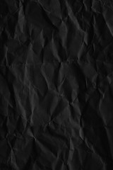 Dark black paper background creased crumpled blank posters old torn ripped surface grunge textures placard backdrop empty space for text