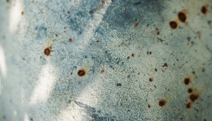 Wall Mural - Colored rusty metal sheet. Old grunge metal texture or background, industrial texture for abstract Background