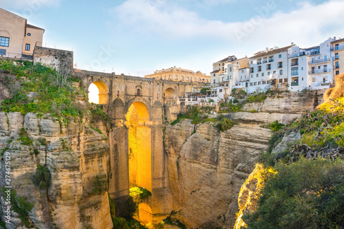 Fotografía Ronda, Spain old town summer cityscape on the Tajo Gorge.