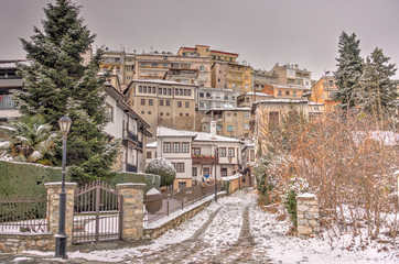 Kastoria in winter, Greece