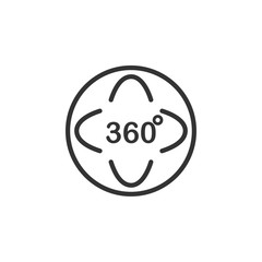 Aufkleber - Angel 360 degree icon template black color editable. Angel 360 degree symbol Flat vector sign isolated on white background. Simple logo vector illustration for graphic and web design.