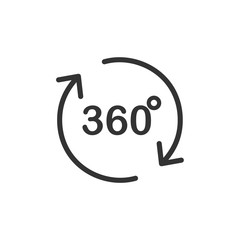 Poster - Angel 360 degree icon template black color editable. Angel 360 degree symbol Flat vector sign isolated on white background. Simple logo vector illustration for graphic and web design.