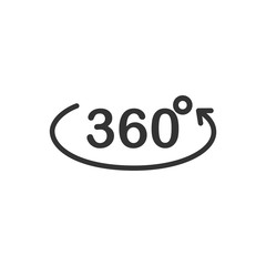 Aufkleber - Angel 360 degree icon template black color editable. Angel 360 degree symbol Flat vector sign isolated on white background. Simple logo vector illustration for graphic and web design.