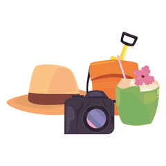 Poster - summer time holiday icon vector ilustration