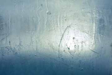 Wall Mural - The texture of the ice. The frozen water.Winter background 