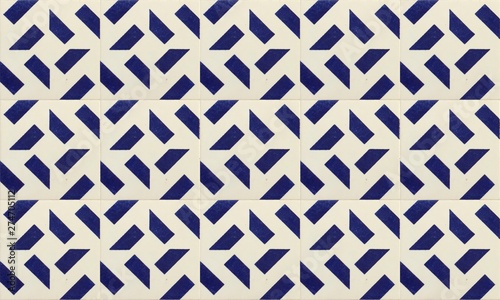 Fotografía Seamless Portugal or Spain Azulejo Wall Tile Background