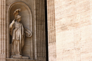 Saint Peter's Basilica in St. Peter's Square, Vatican City. Vatican Museum, Rome, Italy.