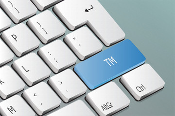 TM written on the keyboard button